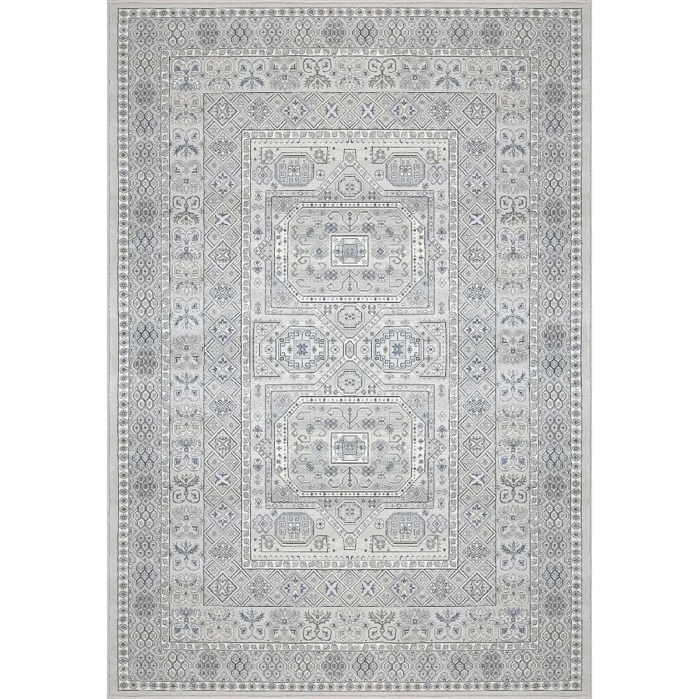 Dynamic Rugs  57147-9696 Ancient Garden 5 Ft. 3 In. X 7 Ft. 7 In. Rectangle Rug in Silver / Grey